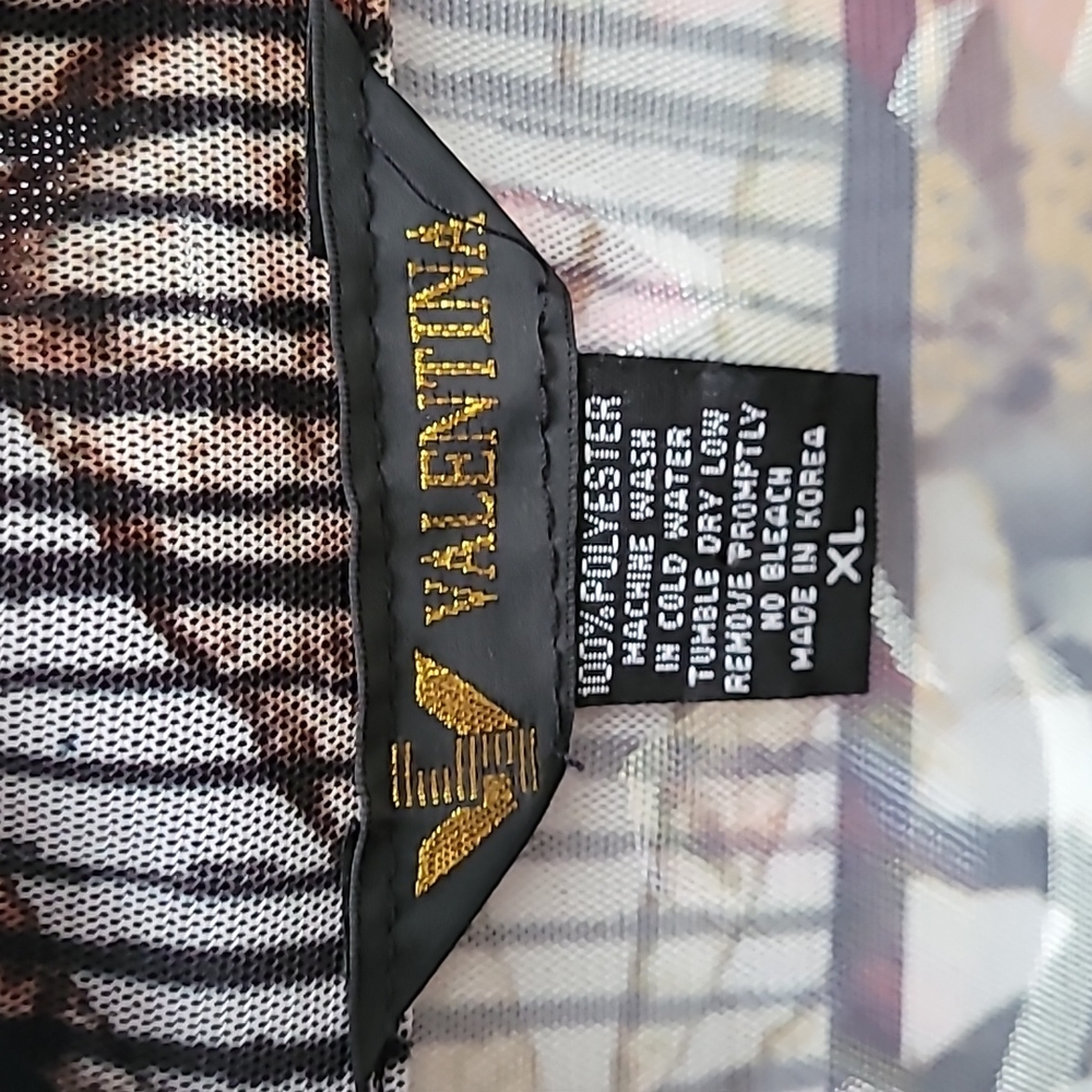 Valentina Sheer Patchwork Zip-Up Jacket With Rhin… - image 3